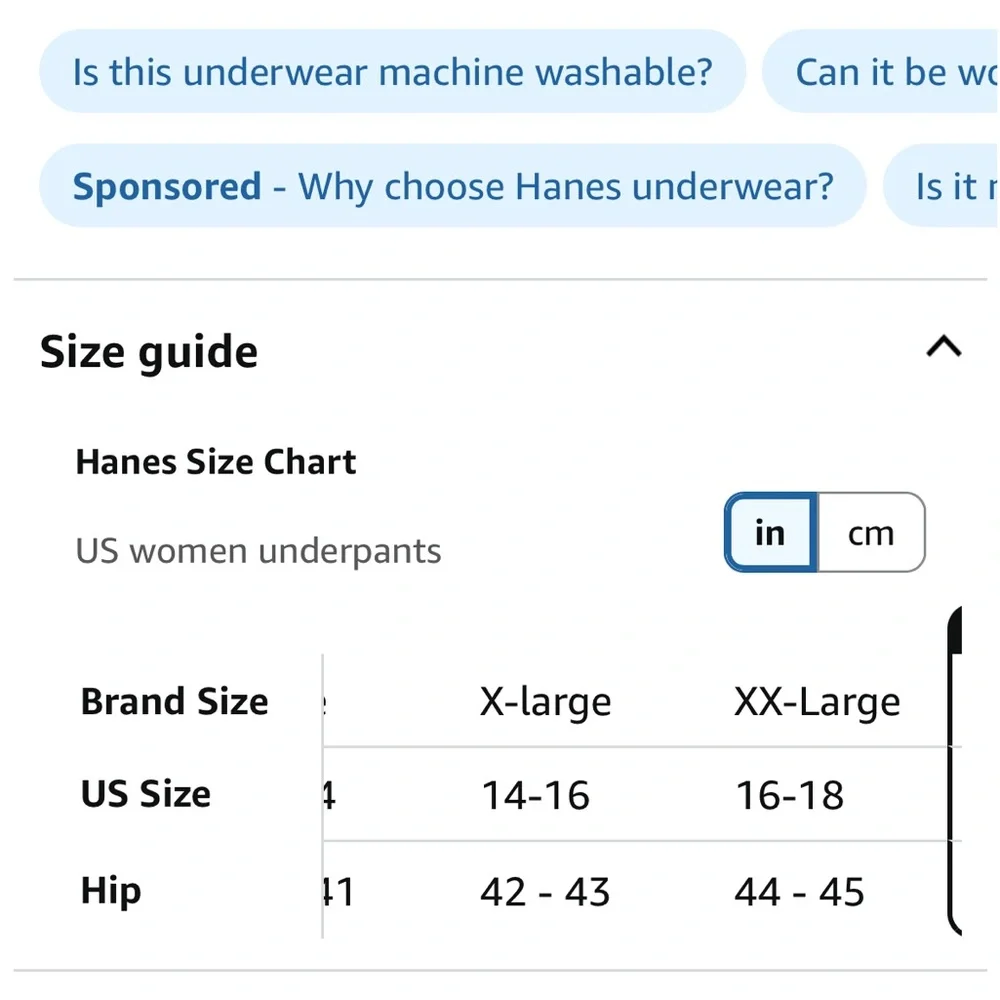 Hanes Women's XL 14/16 Period briefs - Black and Tan 3 pack - Picture 4 of 6